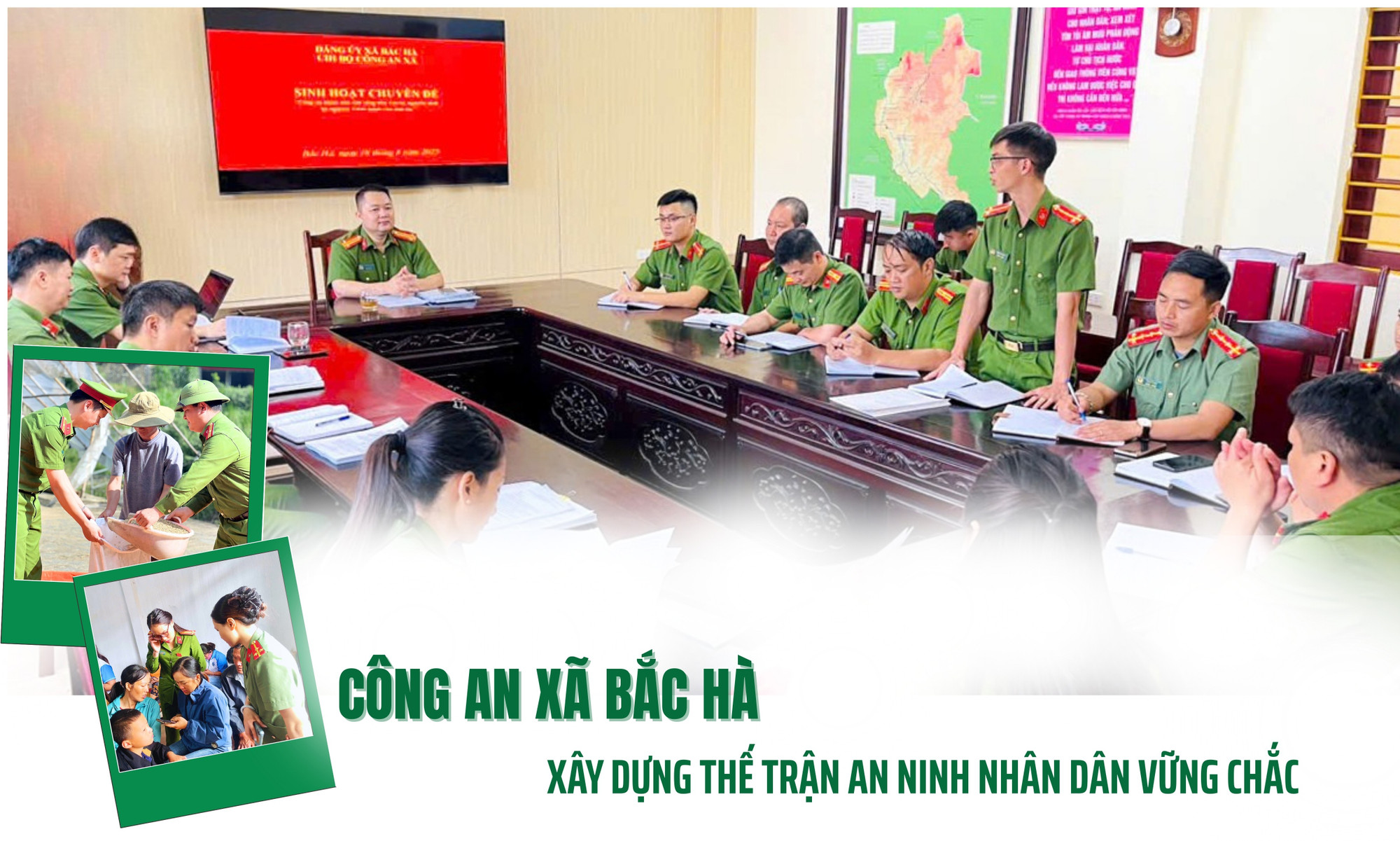 Công an xã Bắc Hà xây dựng thế trận xây dựng thế trận an ninh nhân dân vững chắc 