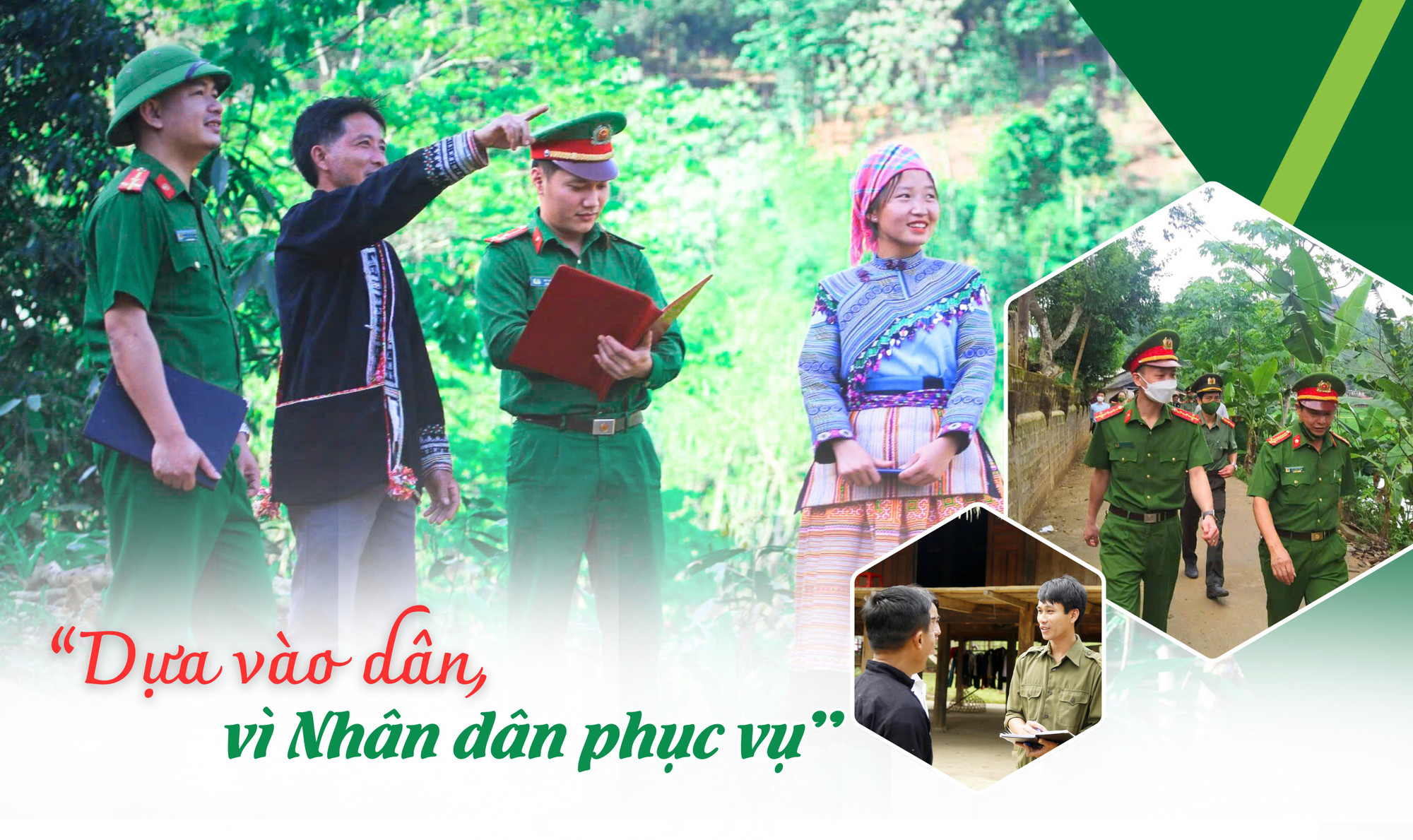 "Dựa vào dân, vì Nhân dân phục vụ"