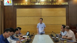 Phó Chủ tịch UBND tỉnh Nguyễn Thành Sinh làm việc với Chi nhánh Mỏ tuyển đồng Sin Quyền, Lào Cai - Vimico