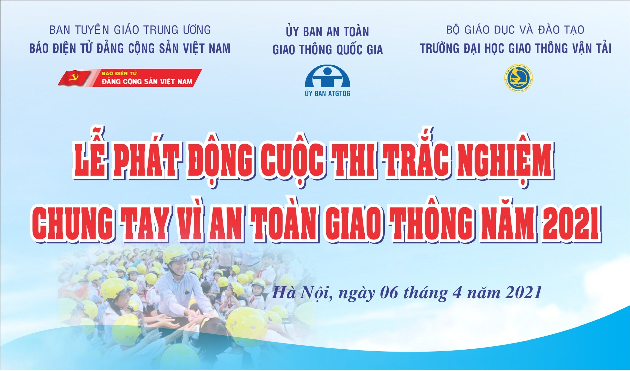 Cuộc thi trắc nghiệm “Chung tay vì an toàn giao thông” năm 2021 sẽ diễn ra từ ngày 6/4/2021 đến ngày 21/9/2021 (Ảnh: BTC) Cuộc thi trắc nghiệm “Chung tay vì an toàn giao thông” năm 2021 sẽ diễn ra từ ngày 6/4/2021 đến ngày 21/9/2021 (Ảnh: BTC)