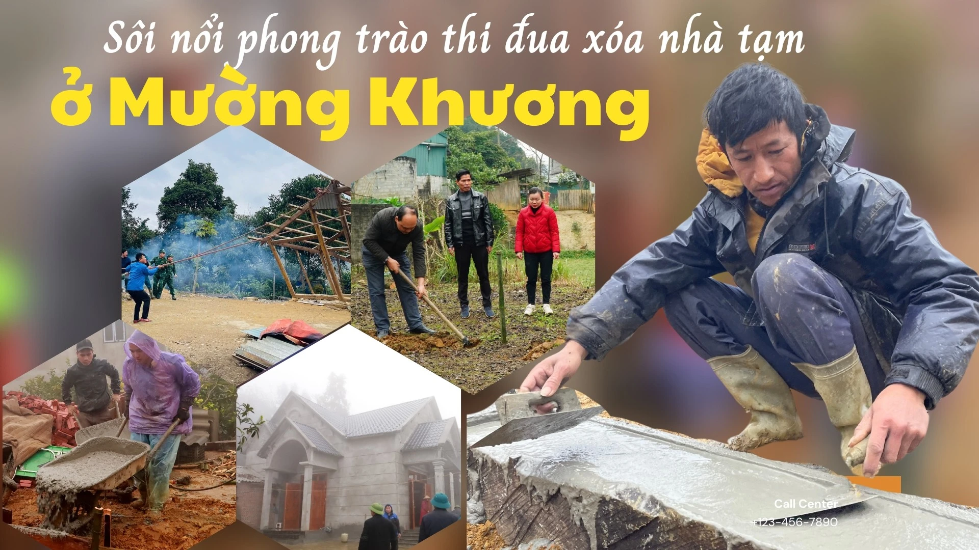 Sôi nổi phong trào thi đua xóa nhà tạm ở Mường Khương