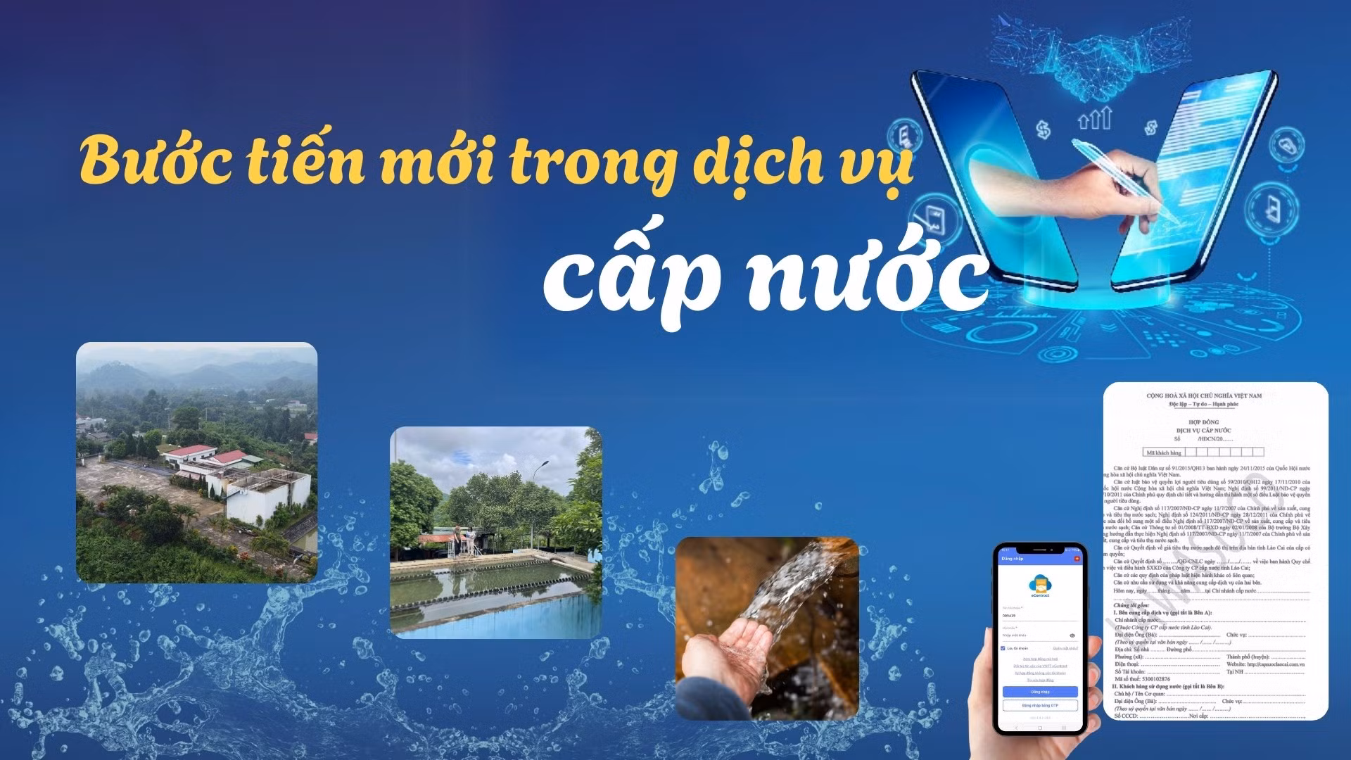 Bước tiến mới trong dịch vụ cấp nước
