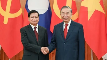 Tổng Bí thư Tô Lâm hội đàm với Tổng Bí thư, Chủ tịch nước Lào Thongloun Sisoulith
