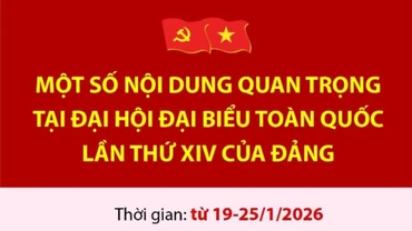 Một số nội dung quan trọng tại Đại hội đại biểu toàn quốc lần thứ XIV của Đảng