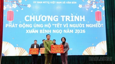 Ủy ban MTTQ Việt Nam xã Văn Bàn phát động ủng hộ “Tết vì người nghèo” Xuân Bính Ngọ 2026