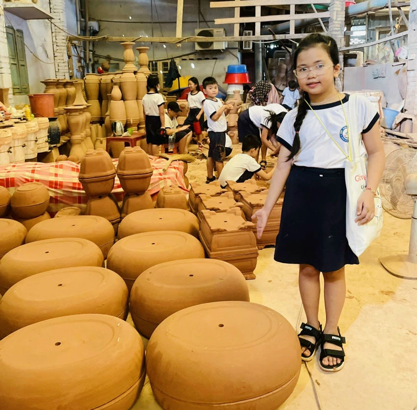 Một tiết học giáo dục lịch sử địa phương theo hình thức trải nghiệm mang lại nhiều hứng thú cho học sinh trường Tiểu học Lương Thế Vinh, TP.Thuận An