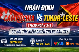 Nhận định Campuchia vs Timor Leste (17h30 ngày 3/8): Cơ hội tìm kiếm chiến thắng đầu tay