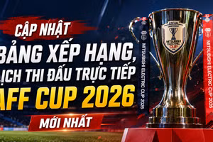 Cập nhật bảng xếp hạng, lịch thi đấu trực tiếp AFF Cup 2026 mới nhất