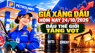 Giá xăng dầu hôm nay 24/10: Brent vượt 116 USD, dầu thế giới tăng vọt