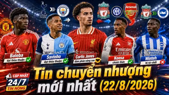 Tin chuyển nhượng hôm nay 22/8: MU đạt thỏa thuận Baleba