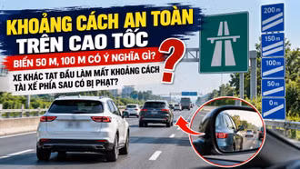 Xe khác tạt đầu làm mất khoảng cách an toàn, tài xế phía sau có bị phạt?