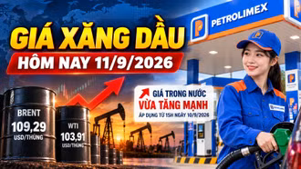 Giá xăng dầu hôm nay 11/9: Dầu thế giới tiếp tục tăng vọt