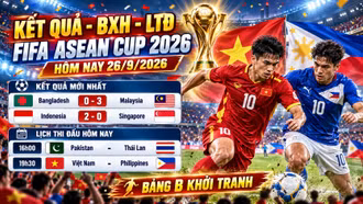 Lịch thi đấu FIFA ASEAN Cup 2026 hôm nay 26/9: Việt Nam vs Philippines