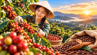 Giá cà phê hôm nay 19/10/2026: Trong nước ổn định quanh 93.000 đồng/kg
