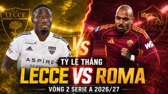 Tỷ lệ thắng Lecce vs Roma: Dữ liệu Opta nghiêng về đội khách