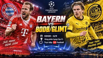 Bayern vs Bodø/Glimt 2h ngày 11/9: Link xem trực tiếp, nhận định dự đoán