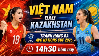 Lịch thi đấu bóng chuyền hôm nay 14/6: Việt Nam tranh hạng ba AVC Nations Cup