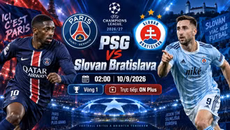 PSG vs Slovan Bratislava 2h ngày 10/9: Link xem trực tiếp, nhận định dự đoán