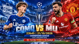 Como vs MU 23h45 ngày 21/10: Link xem trực tiếp, nhận định dự đoán