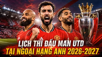Lịch thi đấu MU tại Ngoại hạng Anh 2026-2027 đầy đủ 38 vòng