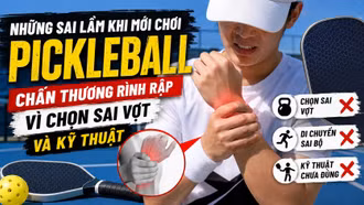 Cảnh báo sai lầm phổ biến khi chơi Pickleball
