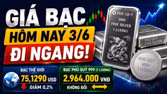 Giá bạc hôm nay 3/6: Bạc Phú Quý giữ giá, thị trường chờ bứt phá