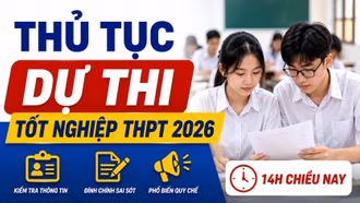Hôm nay, thí sinh làm thủ tục dự thi tốt nghiệp THPT 2026