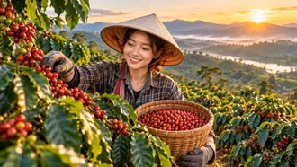 Giá cà phê hôm nay 27/9: Trong nước tăng mạnh, Robusta bật 77 USD