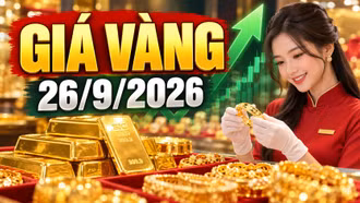 Giá vàng hôm nay 26/9: SJC đi ngang, vàng thế giới hồi nhẹ