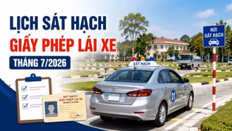 Lịch sát hạch giấy phép lái xe tháng 7/2026 tại Lào Cai