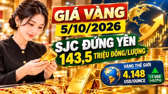 Giá vàng hôm nay 5/10: Vàng thế giới tăng trở lại, giá SJC sẽ đi về đâu?