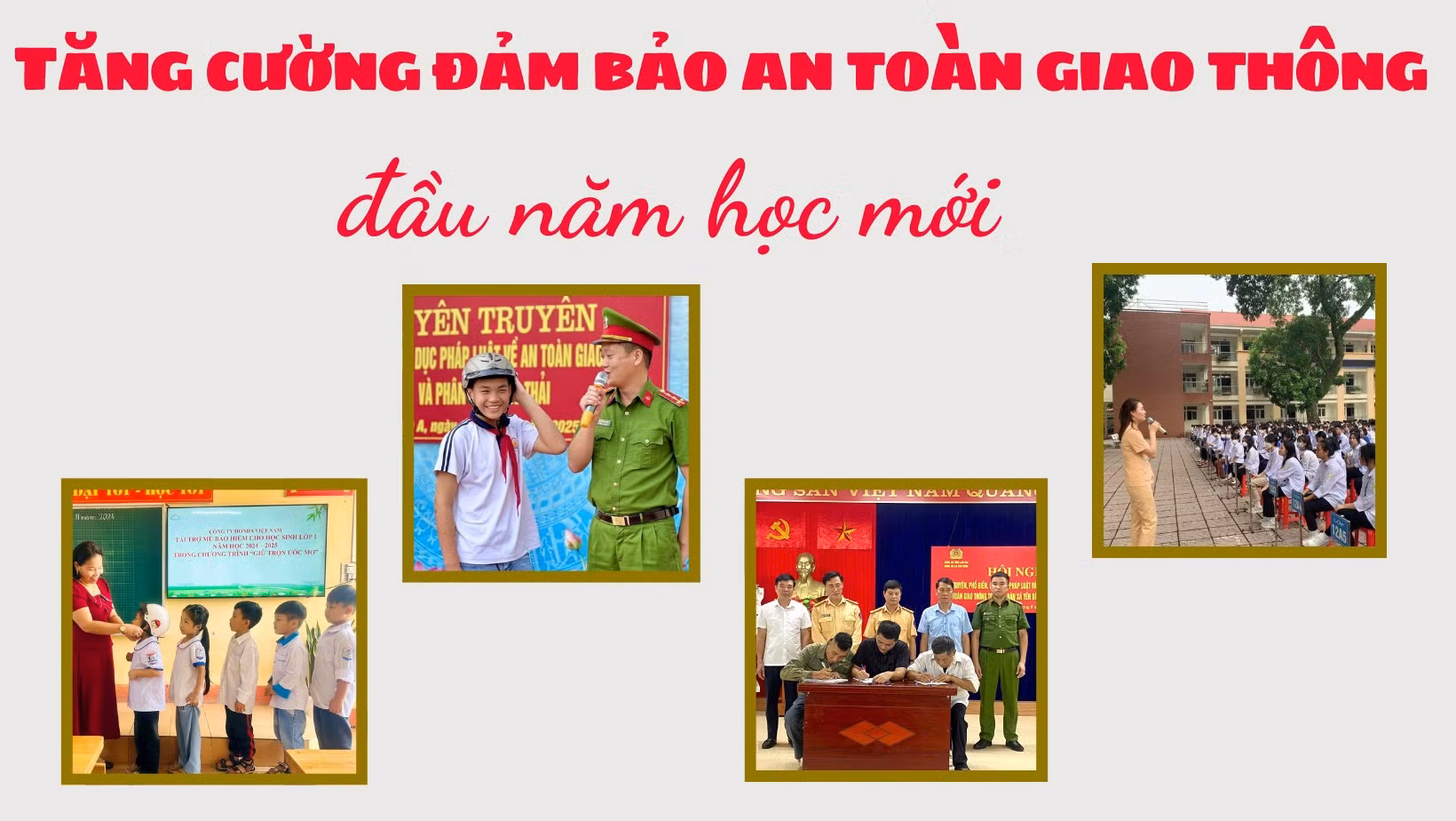 Tăng cường đảm bảo an toàn giao thông đầu năm học mới