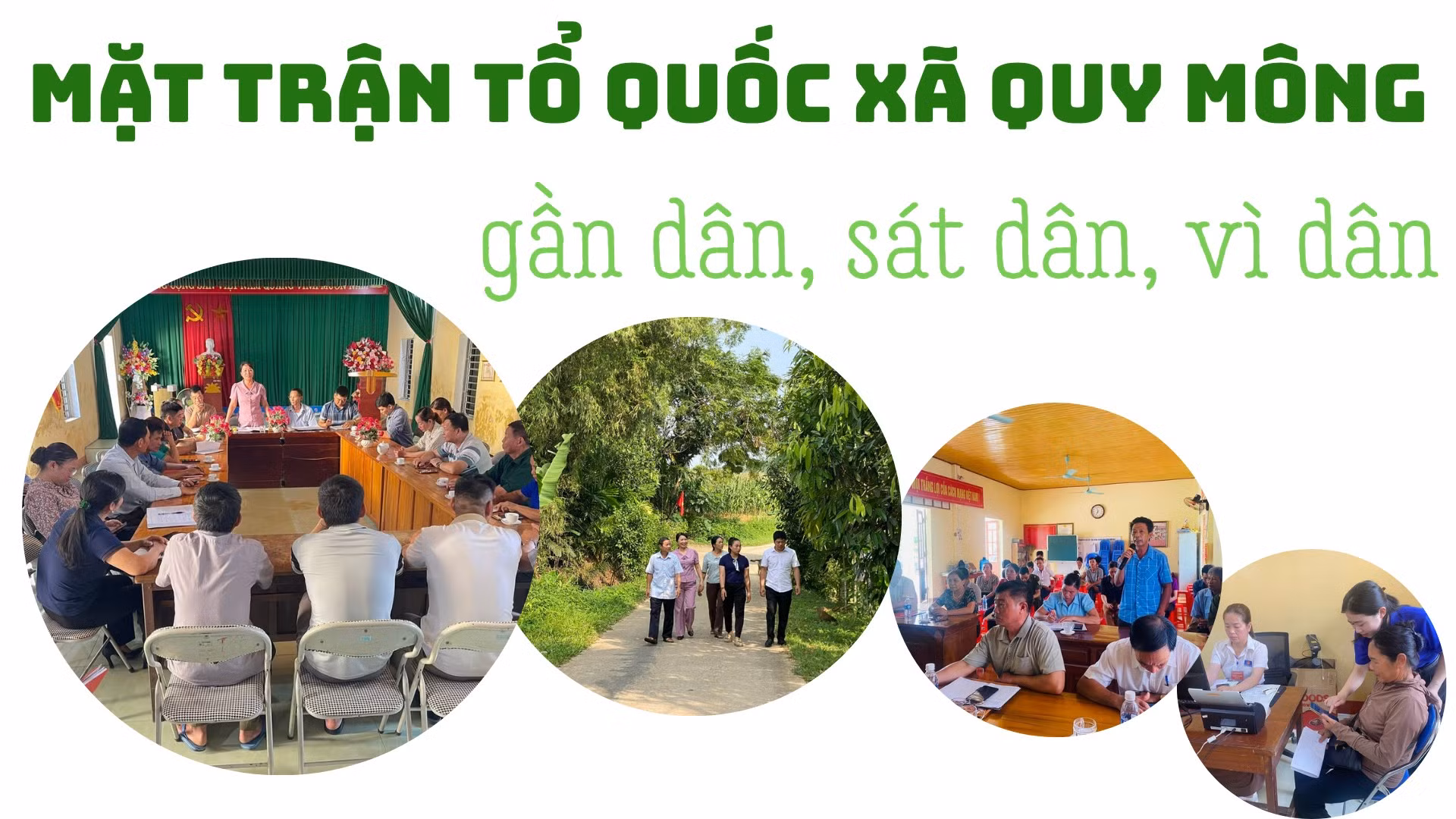Mặt trận Tổ quốc xã Quy Mông: Gần dân, sát dân, vì dân