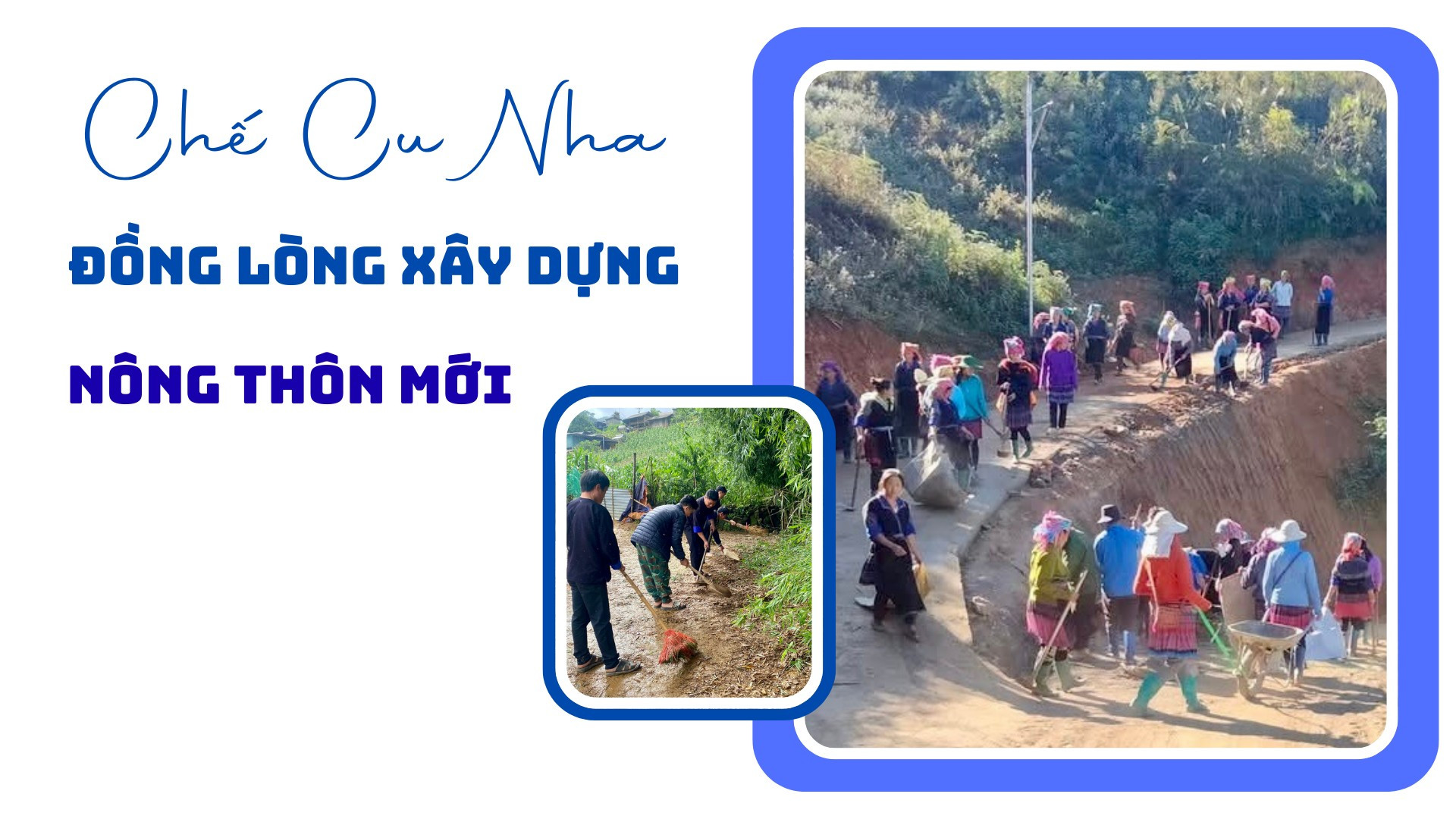 Chế Cu Nha đồng lòng xây dựng nông thôn mới