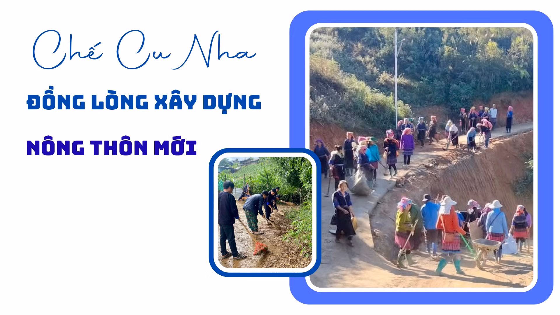 Chế Cu Nha đồng lòng xây dựng nông thôn mới
