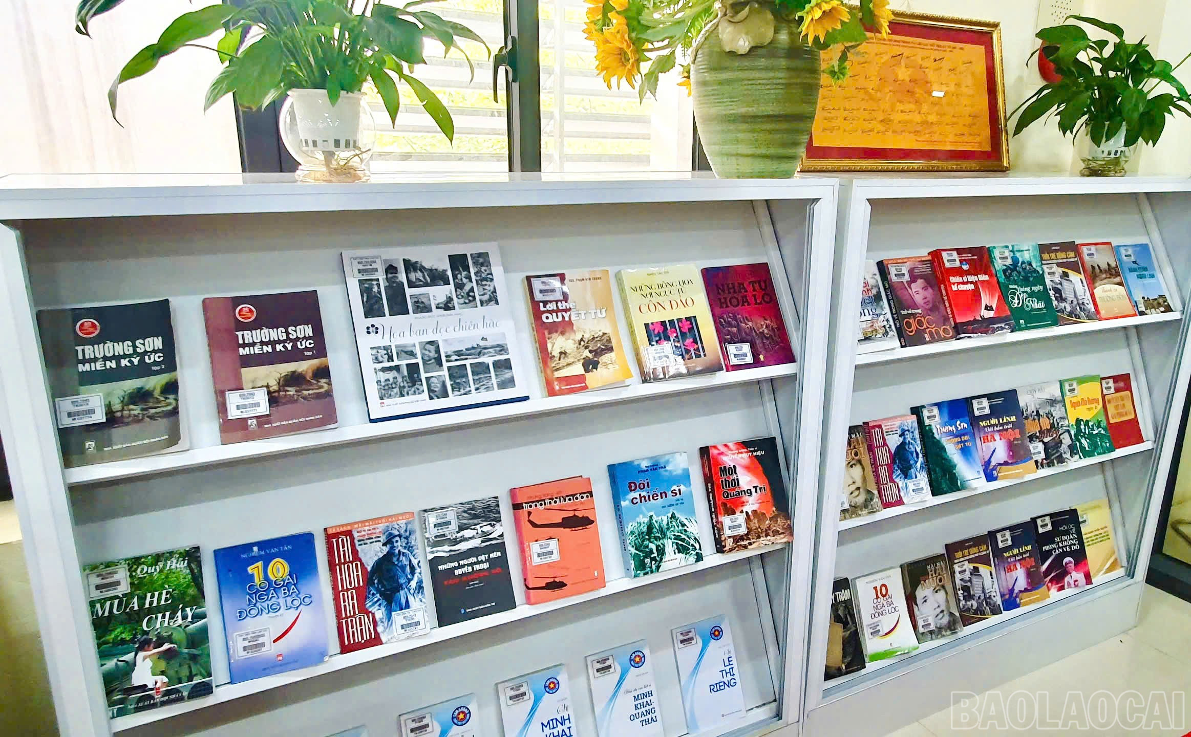 Không gian trưng bày được bài trí đẹp mắt, thuận lợi cho các độc giả mọi lứa tuổi. baolaocai-br_z6835849645519-9be7b03de6d8fc52a1e129f027641f19.jpg