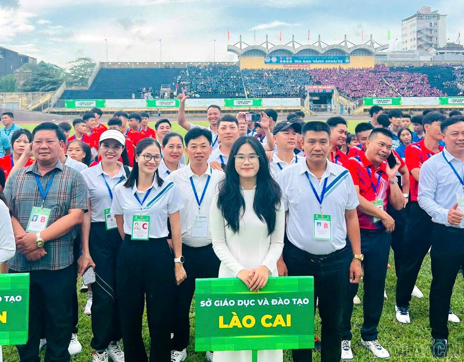 Đoàn vận động viên Sở Giáo dục và Đào tạo Lào Cai tham dự giải. baolaocai-br_z6699218442395-85ee9fe9971f71dbf375e429cb5df2a7.jpg