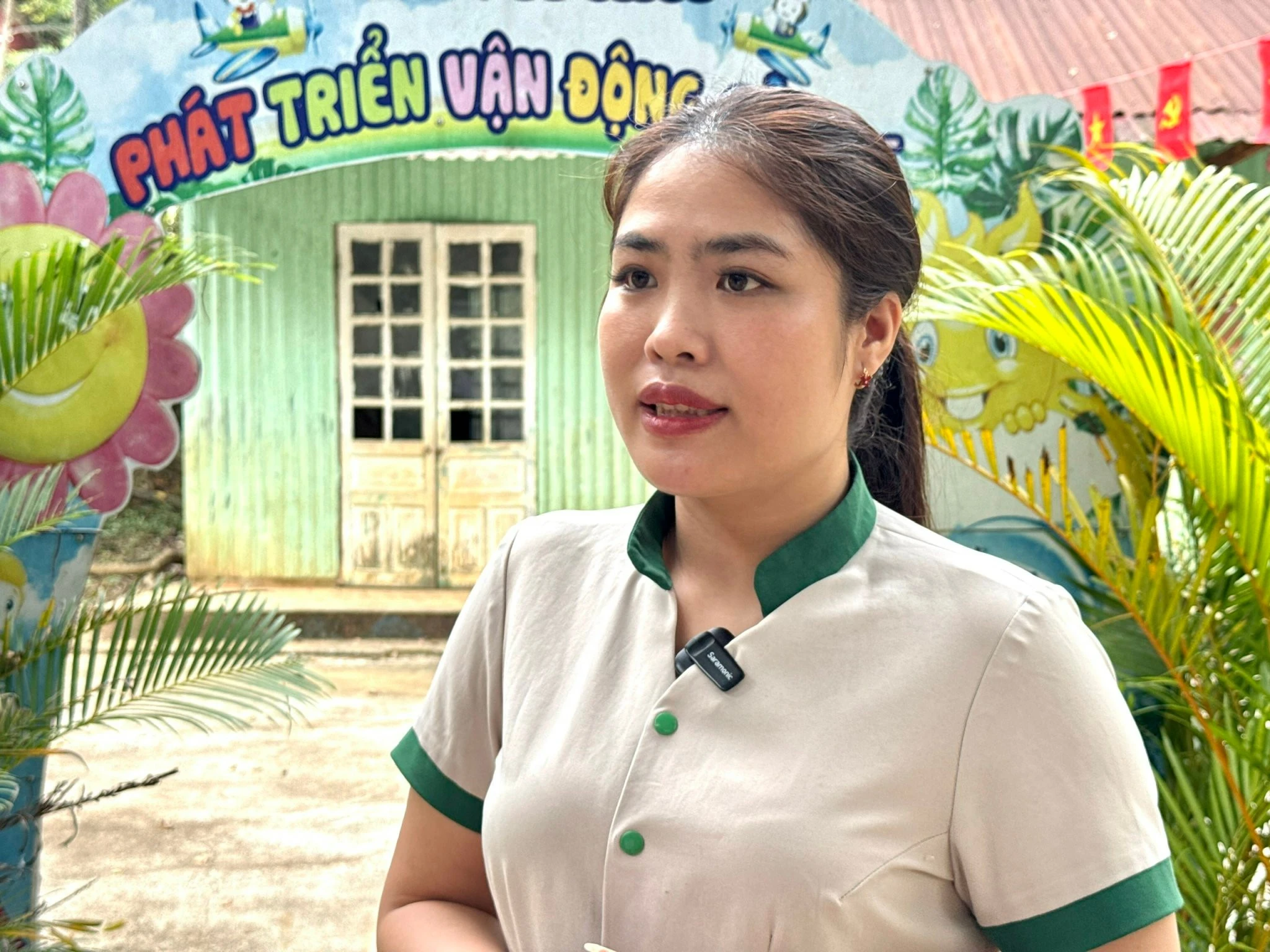 Cô giáo Trương Thị Thu - Điểm trường Khe Lóng 3, Trường Mầm non Mỏ Vàng, xã Mỏ Vàng