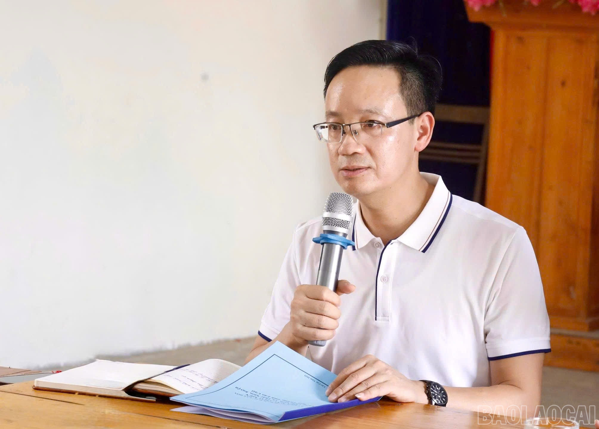 លោកបណ្ឌិត Duong Tuan Nghia អនុប្រធានមន្ទីរវប្បធម៌ កីឡា និងទេសចរណ៍ខេត្តបានថ្លែងក្នុងសិក្ខាសាលានេះ។ baolaocai-br_z6664857417693-3c9a92ffa8a881ff7a18ba8d6fb5ebc0.jpg