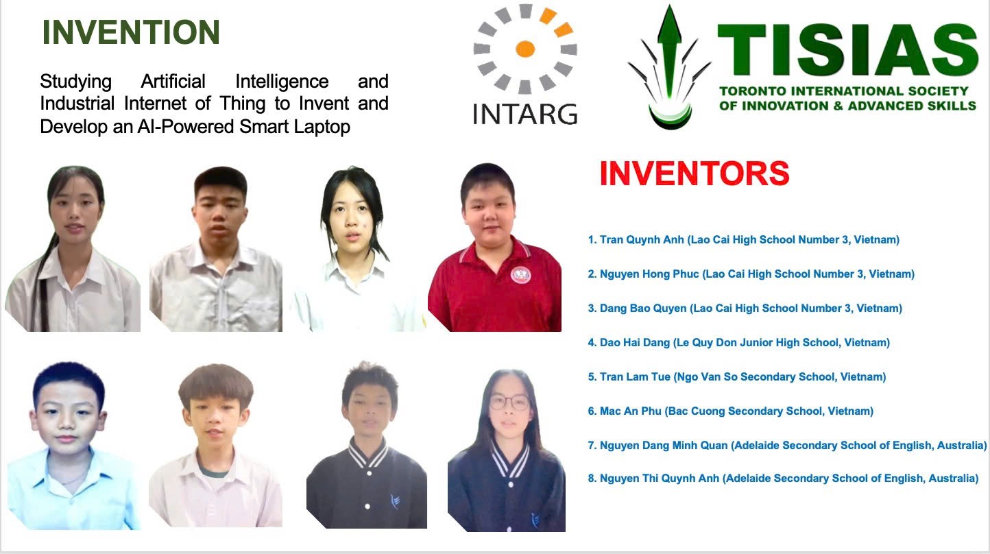 Nhóm liên quân thực hiện Dự án “Nghiên cứu trí tuệ nhân tạo và internet vạn vật để phát minh và phát triển máy tính xách tay thông minh tích hợp AI dành cho người khuyết tật”. z6729983684243-21ce4c9bde53c981b57479e9ca8e08c7.jpg
