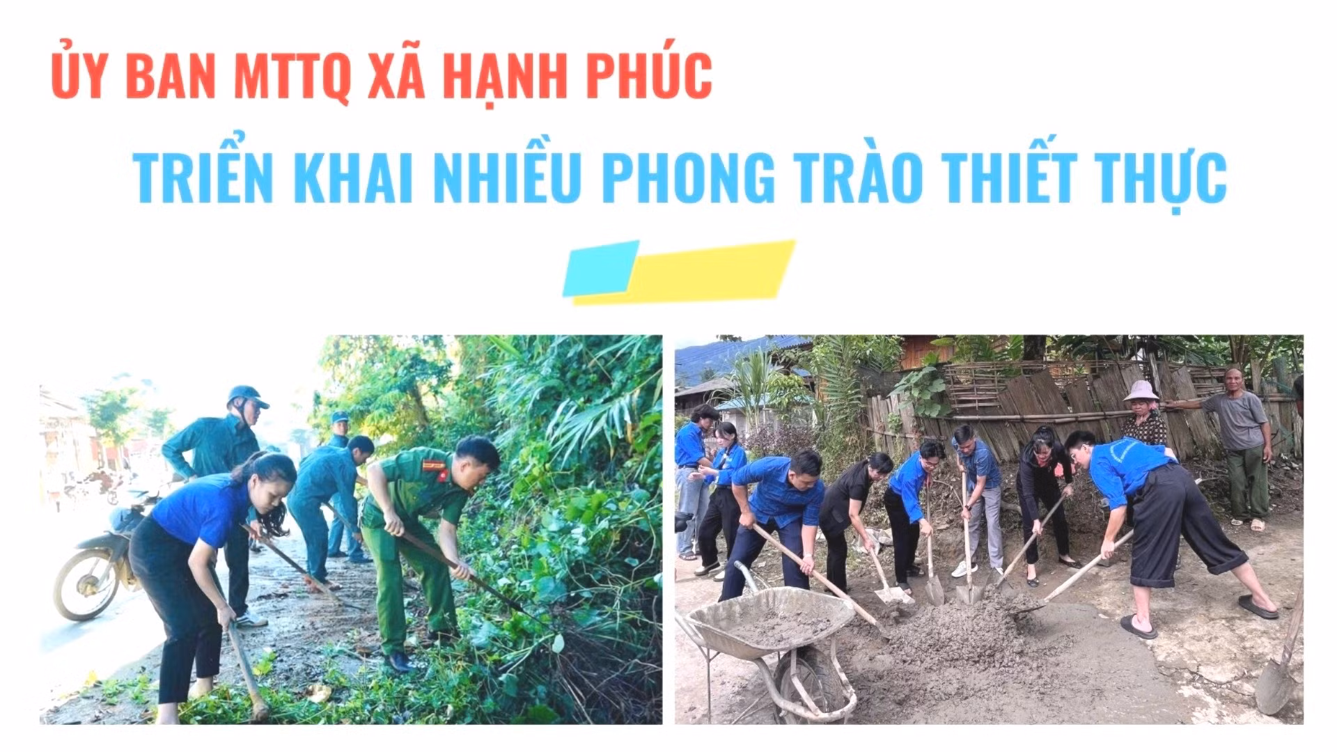 Ủy ban MTTQ xã Hạnh Phúc triển khai nhiều phong trào thiết thực