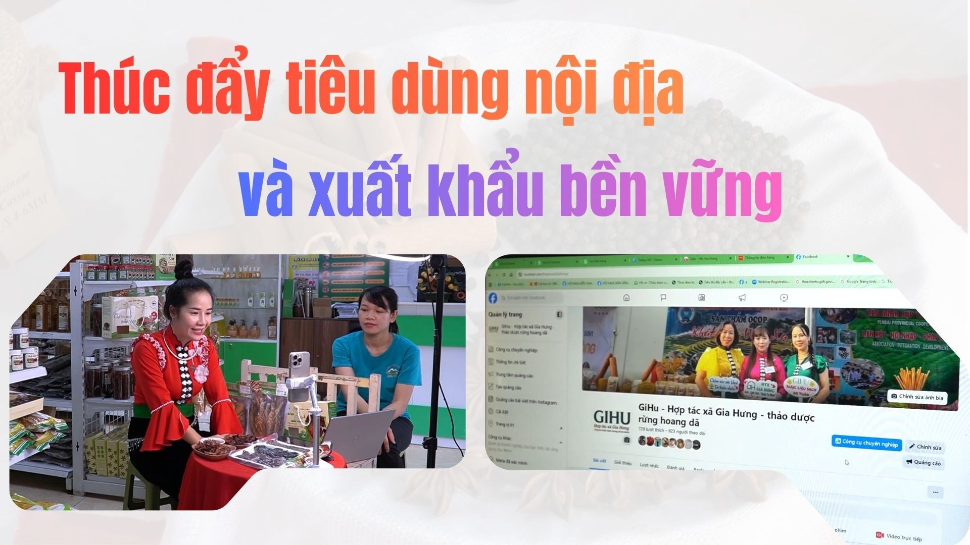 Thúc đẩy tiêu dùng nội địa và xuất khẩu bền vững 