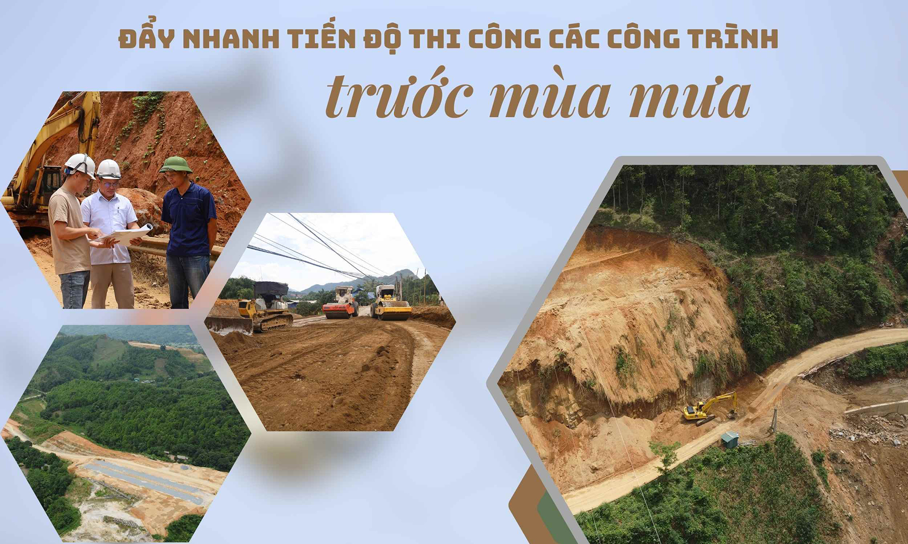 Đẩy nhanh tiến độ thi công các công trình trước mùa mưa