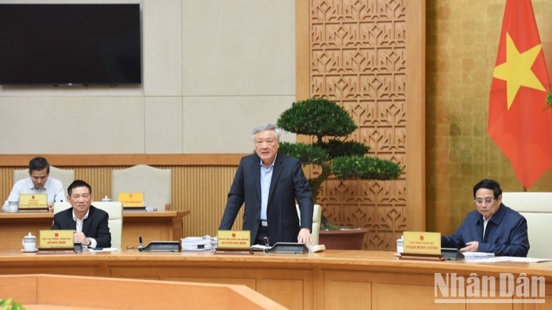 Phó Thủ tướng Thường trực Chính phủ Nguyễn Hoà Bình phát biểu ý kiến tại phiên họp (Ảnh: Trần Hải). Phó Thủ tướng Thường trực Chính phủ Nguyễn Hoà Bình phát biểu ý kiến tại phiên họp (Ảnh: Trần Hải).