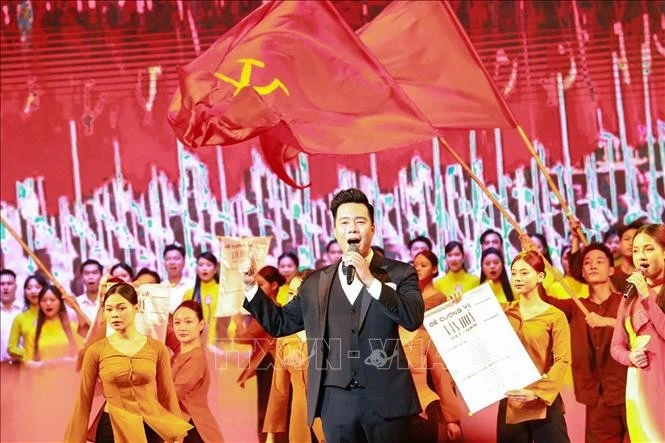 Một tiết mục nghệ thuật tại Chương trình.