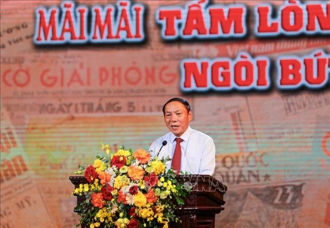 Ông Nguyễn Văn Hùng, Ủy viên Ban Chấp hành Trung ương Đảng, Bộ trưởng Bộ Văn hoá, Thể thao và Du lịch phát biểu tại Chương trình.