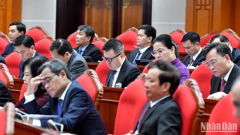 Các đại biểu tham dự phiên khai mạc Hội nghị. (Ảnh: ĐĂNG KHOA)