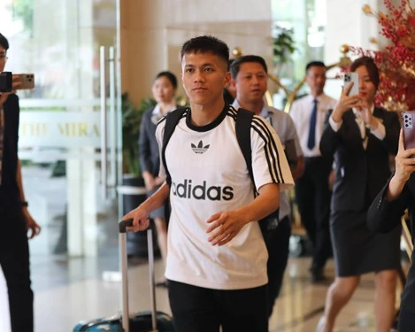 Tiền vệ Bảo Toàn của HAGL hội quân trong ngày 11-3 (Ảnh: QUỐC AN)