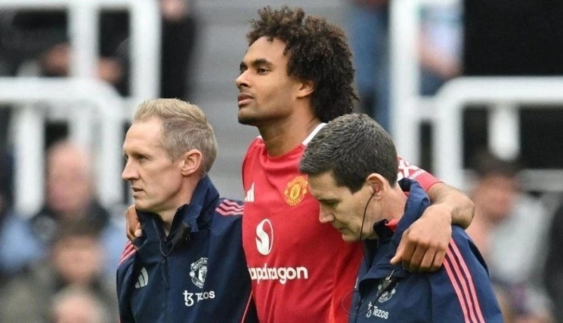 Zirkzee dự kiến sẽ phải nghỉ thi đấu đến hết mùa giải. Ảnh: Getty