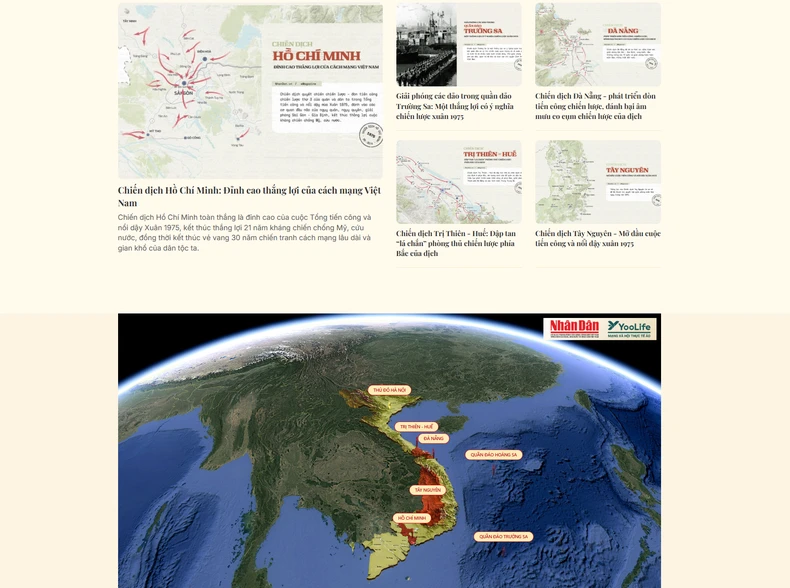Năm trận đánh chính trong Đại thắng mùa xuân năm 1975 được “kể” bằng công nghệ VR kết hợp mô hình sa bàn 3D.